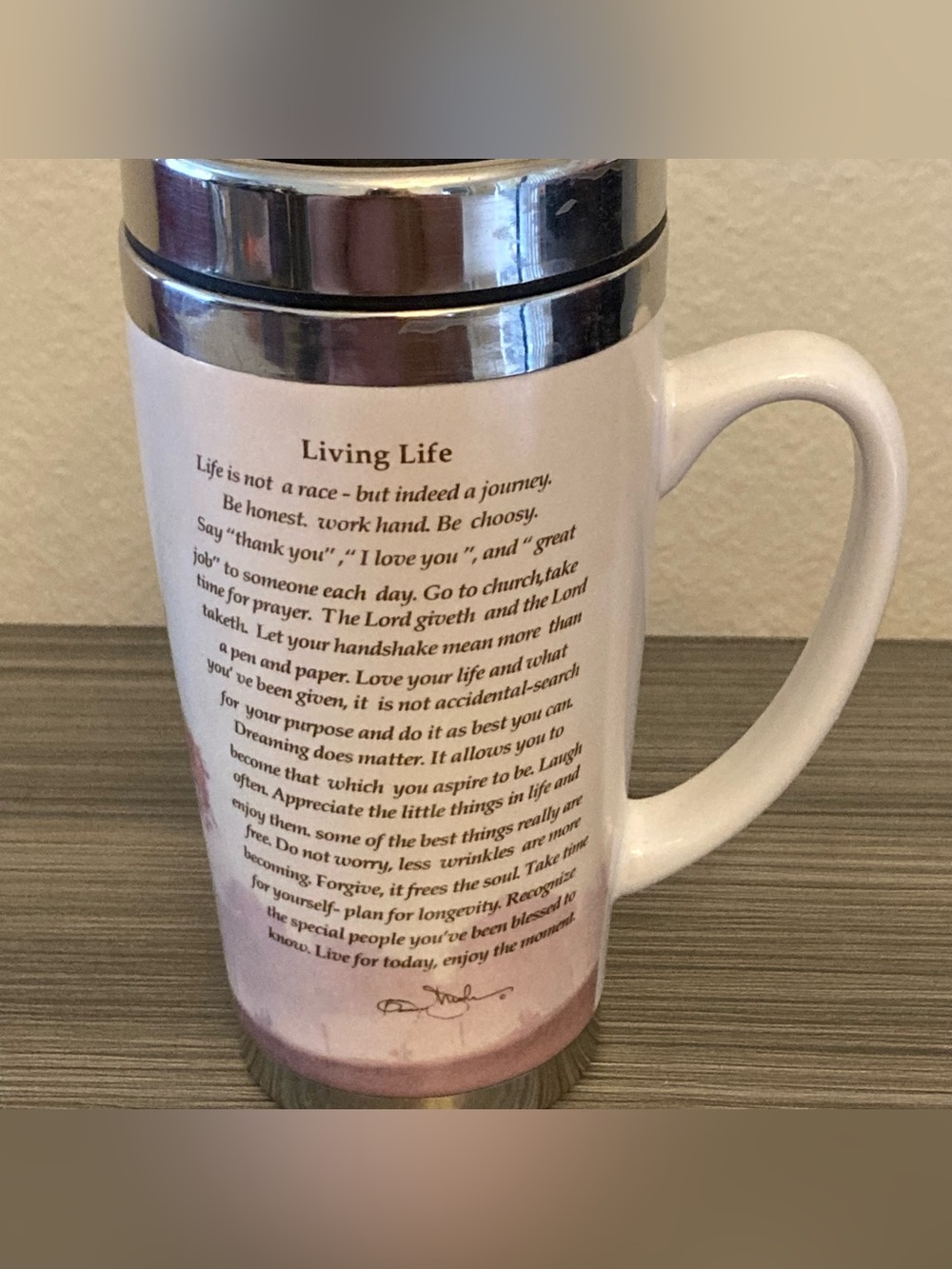 Living Life Travel Mug
